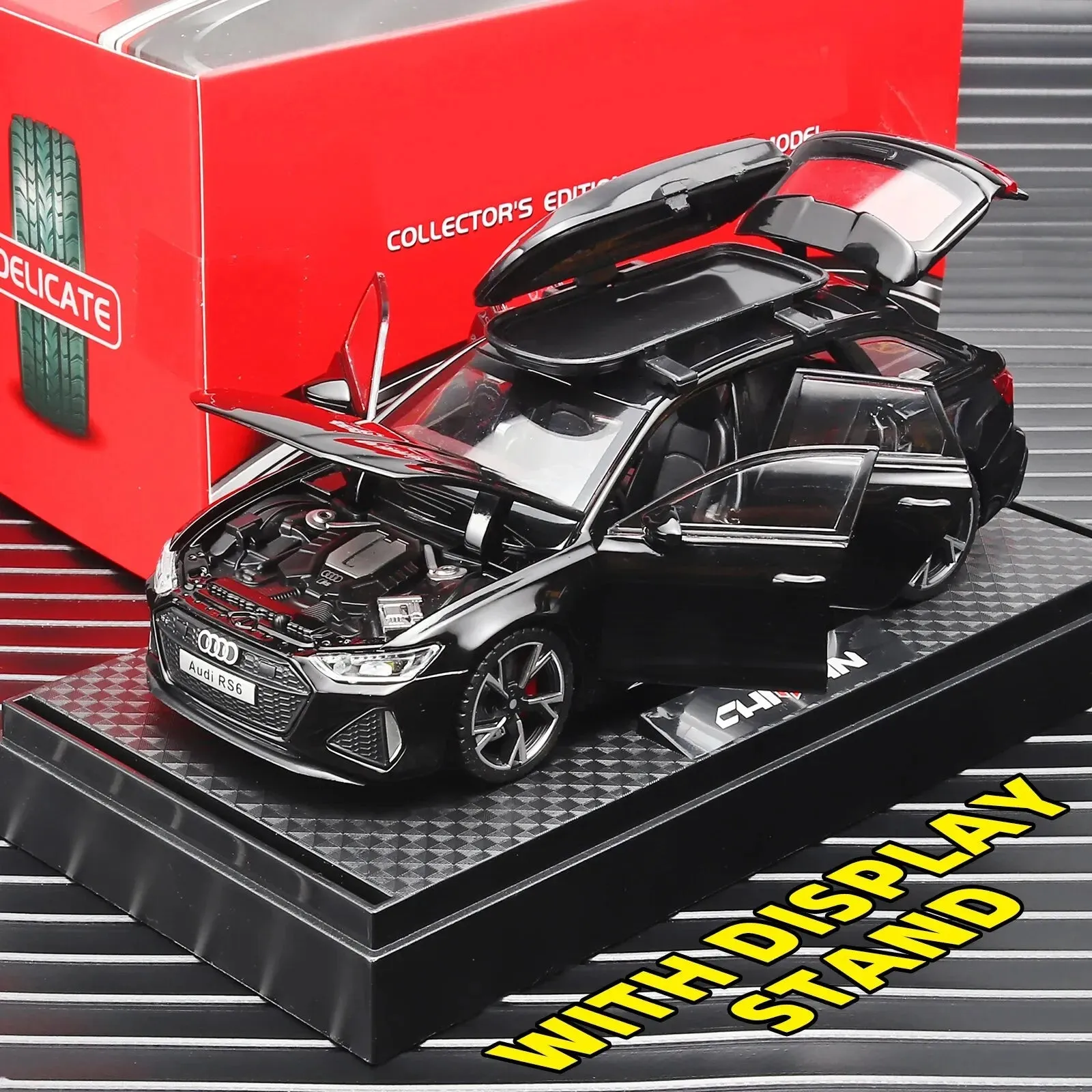 Sure, here is an optimized product title for the Audi RS6 Avant 1:32 model in English with modifiers:

Highly Detailed Audi RS6 Avant 1:32 Scale Model Car for Collectors