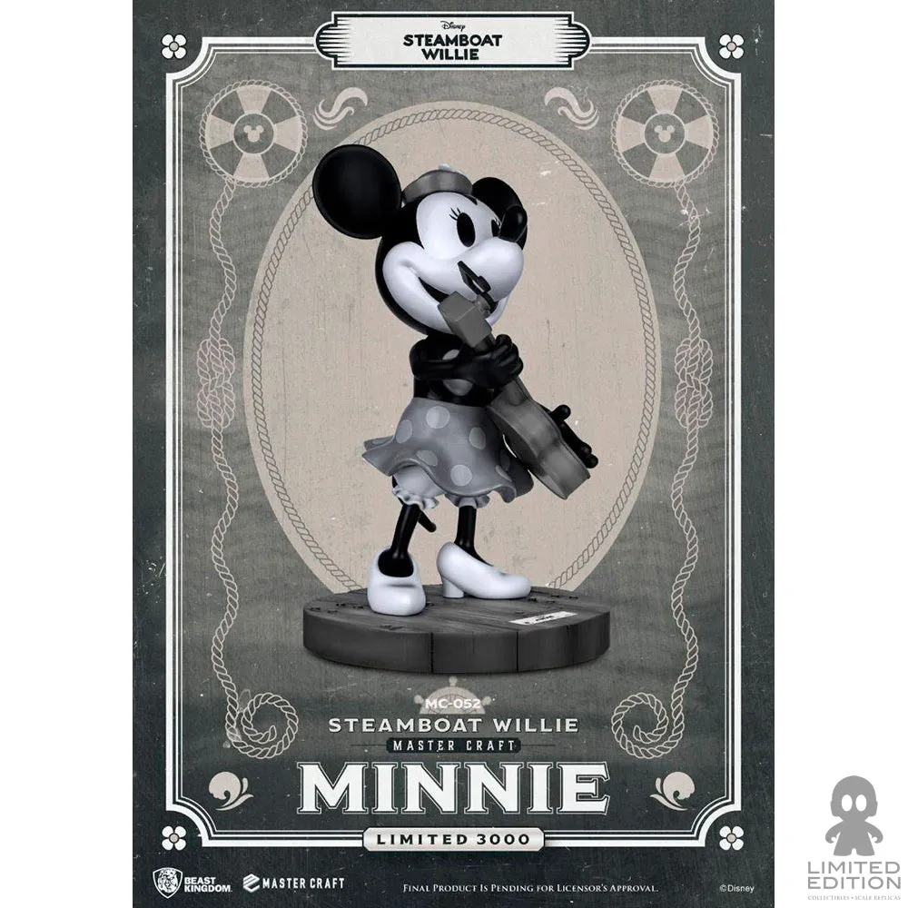 Beast Kingdom Estatuilla Master Craft Minnie Steamboat Willie Disney - Limited Edition