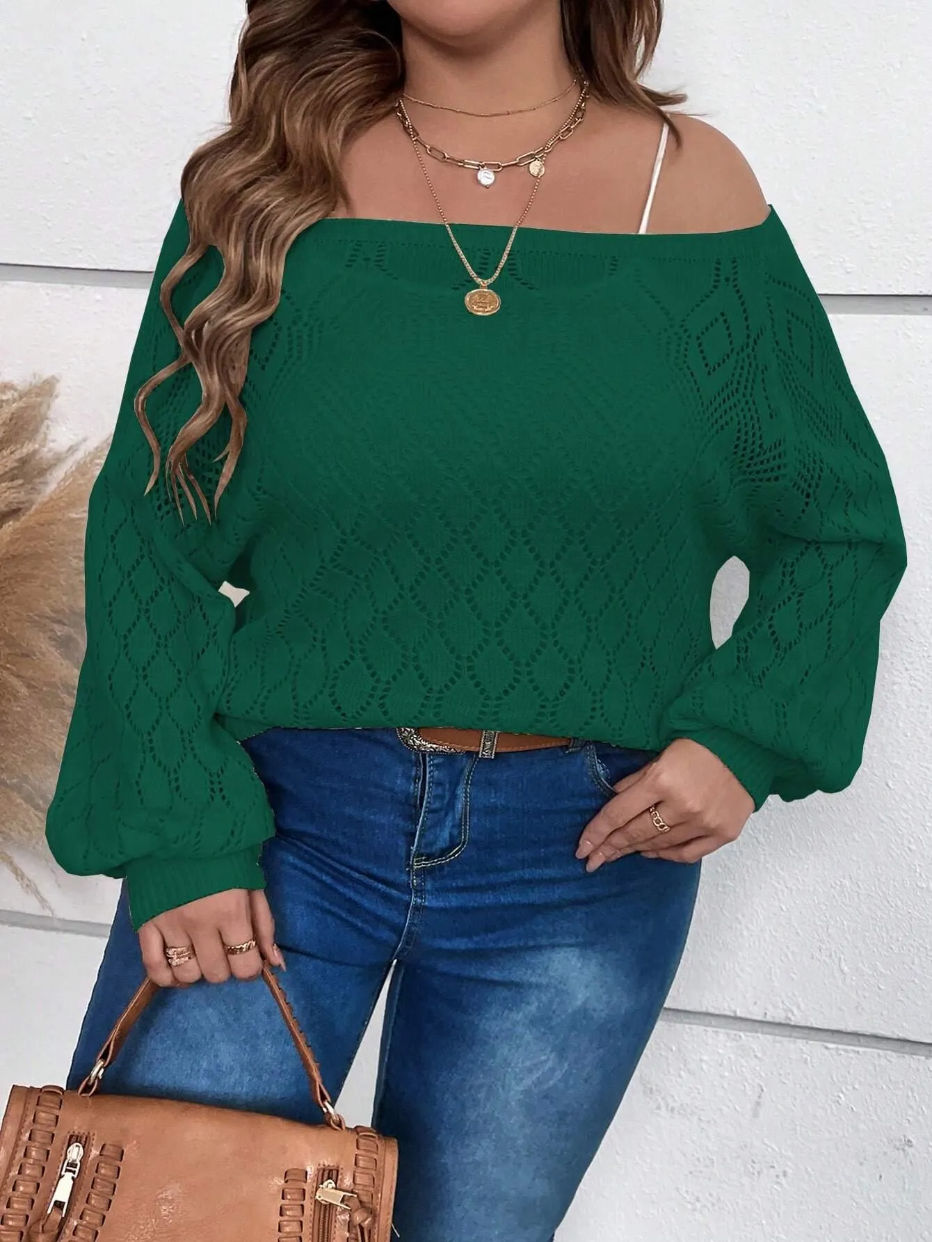 Blusa De Ombro Vazada Plus Size - Lauren