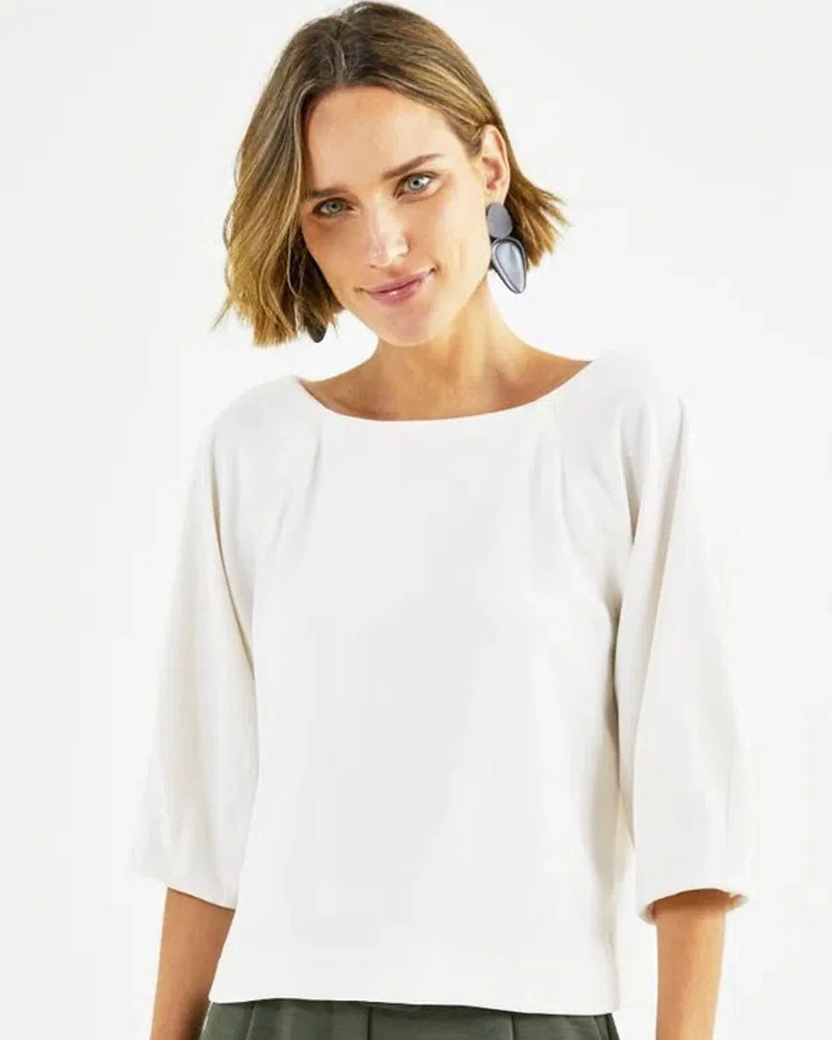 Blusa Decote Bateau Shoulder