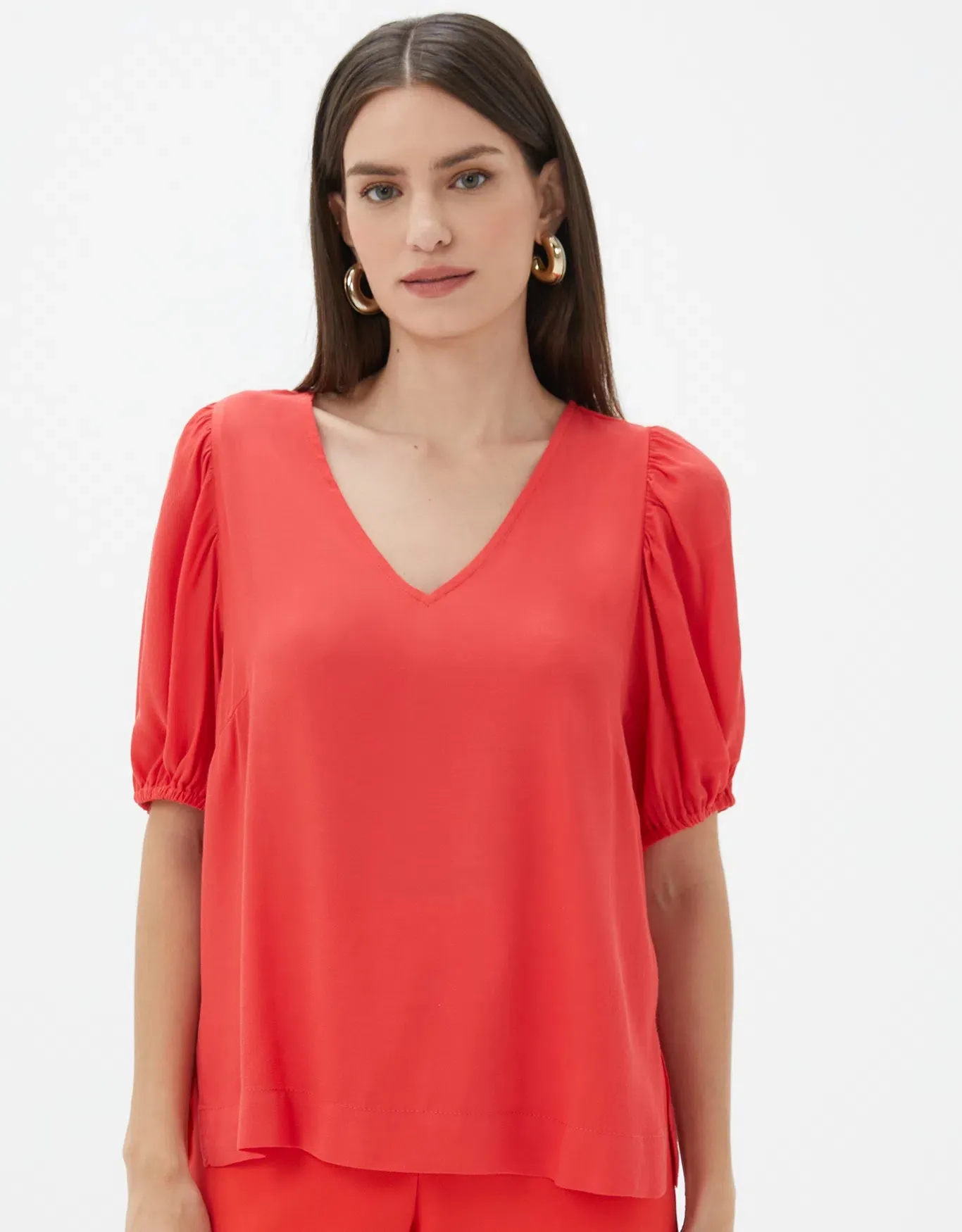 Blusa Manga Volumosa Shoulder