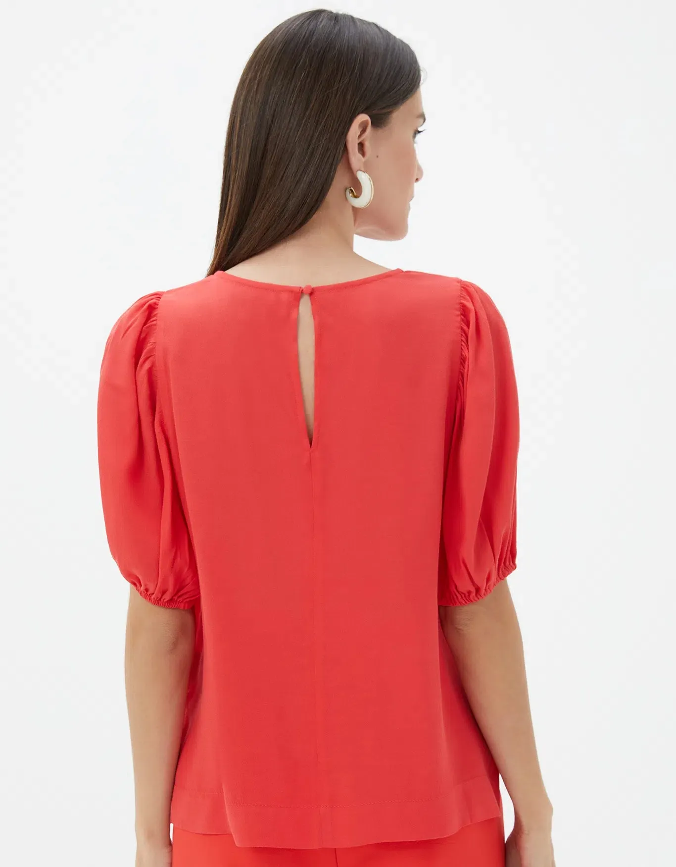 Blusa Manga Volumosa Shoulder