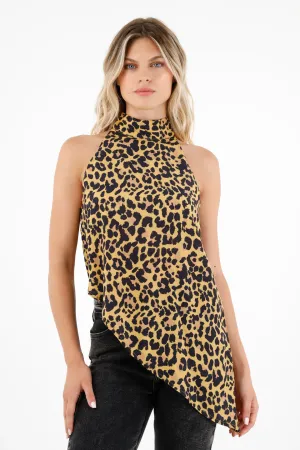 Camisa con diseño de animal print para mujer