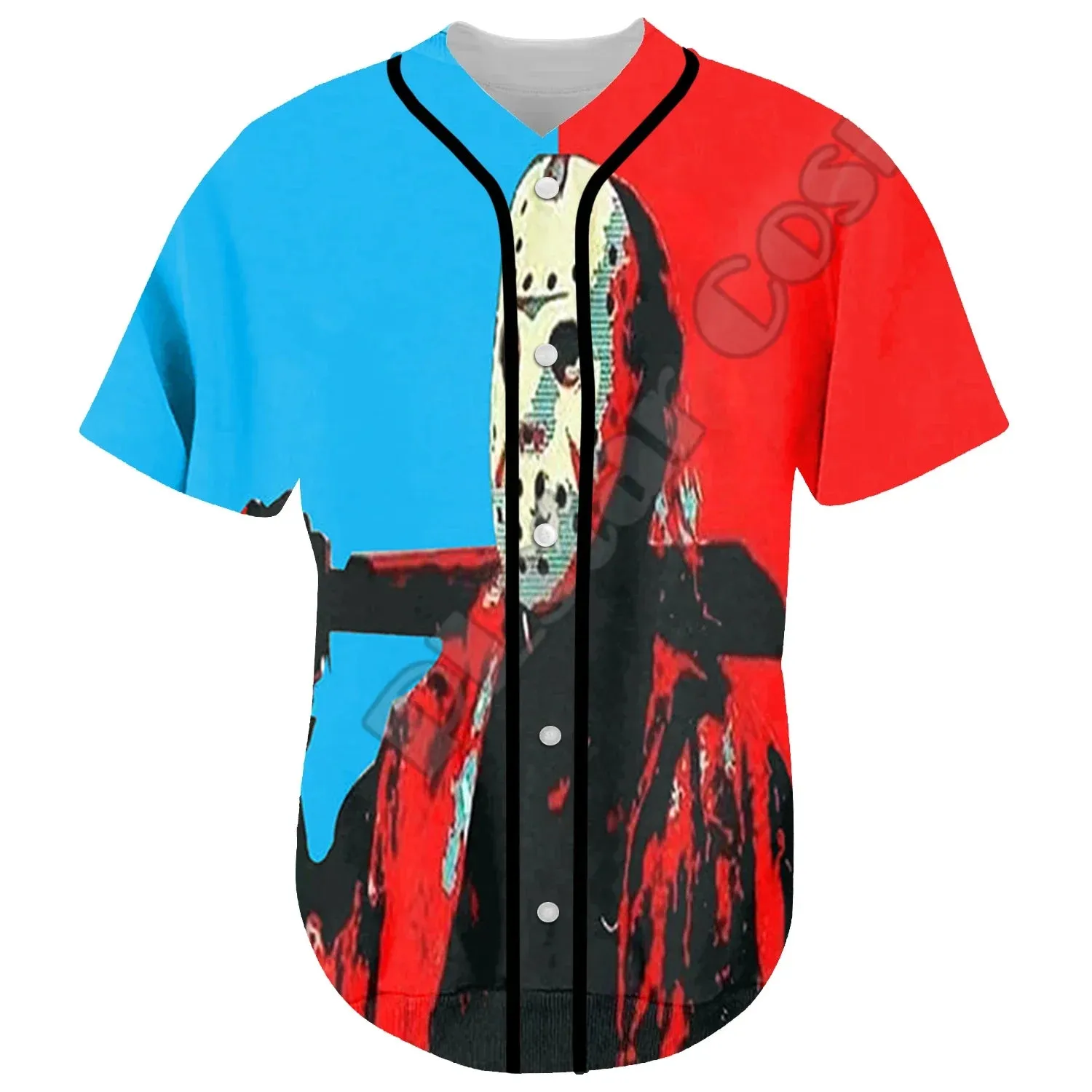 Camiseta de béisbol de películas de terror