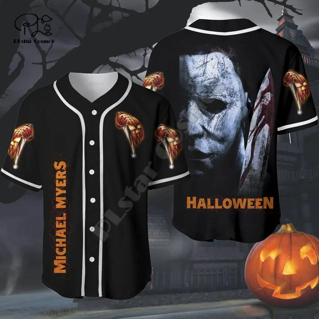 Camiseta de béisbol de películas de terror