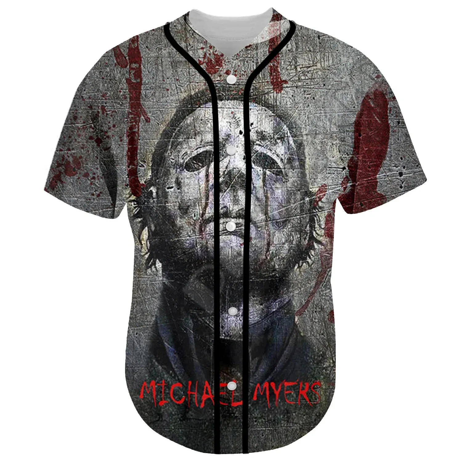 Camiseta de béisbol de películas de terror