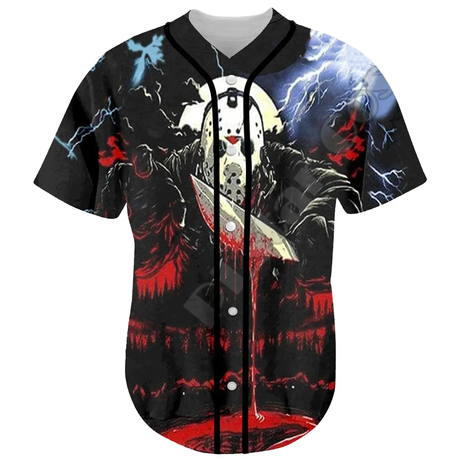 Camiseta de béisbol de películas de terror