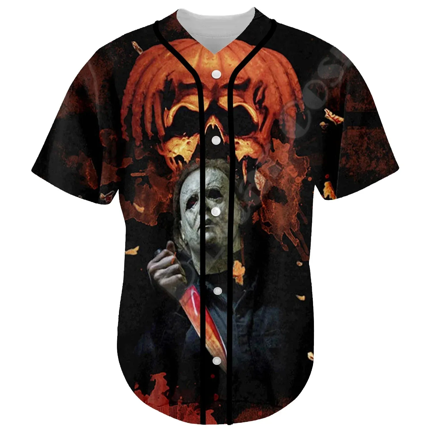 Camiseta de béisbol de películas de terror