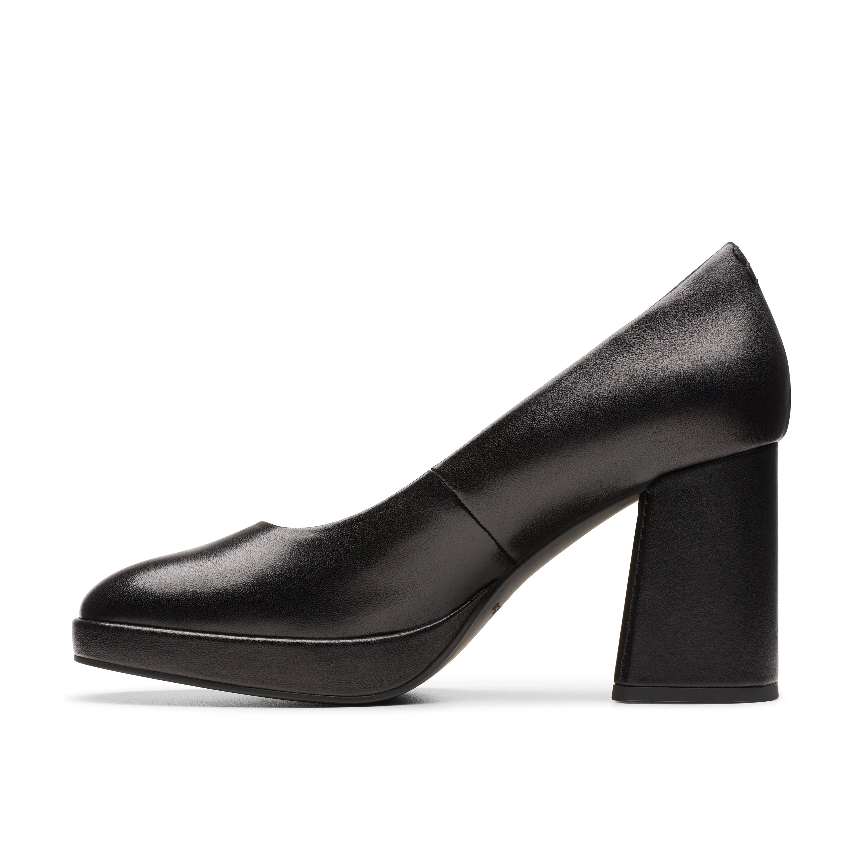 CLARKS | ZAPATOS DE VESTIR MUJER | ZOYA85 COURT BLACK LEATHER | NEGRO