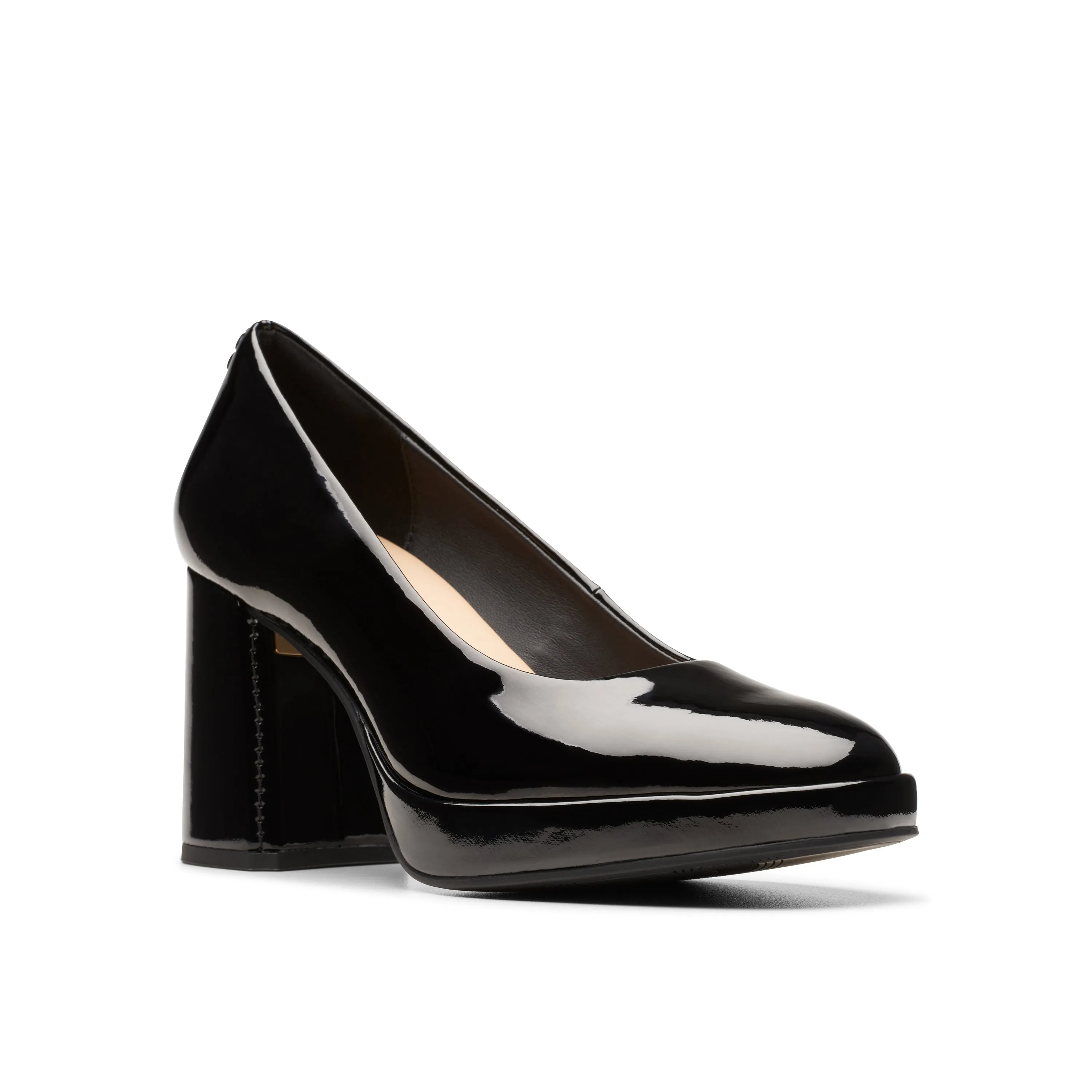 CLARKS | ZAPATOS DE VESTIR MUJER | ZOYA85 COURT BLACK PATENT | NEGRO