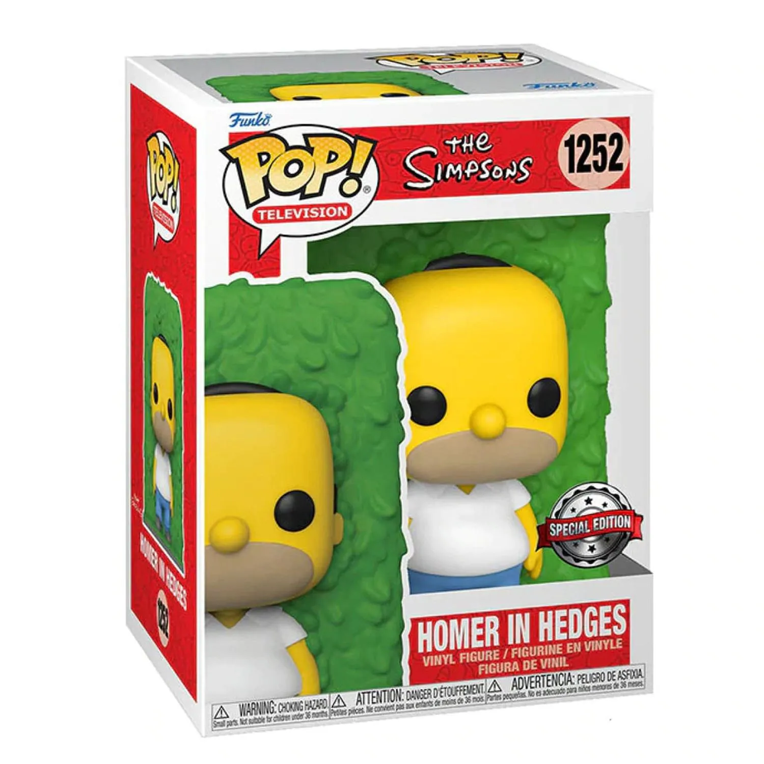 Funko Pop Homer Simpson #1252 - Special Edition Homer in Hedges Collectible Figure