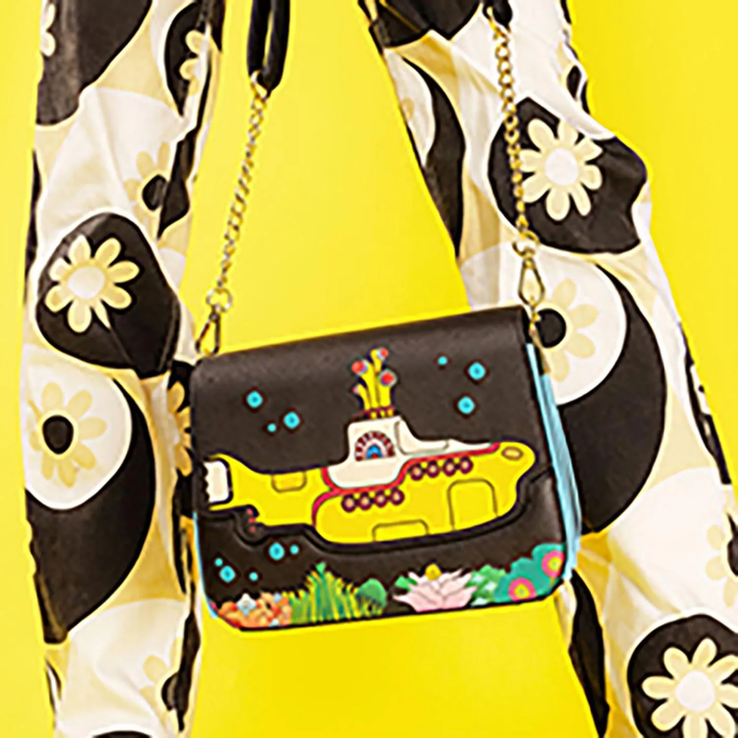 Loungefly Crossbody Yellow Submarine Flap The Beatles