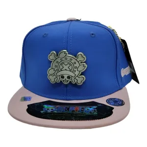 New Arrival Kndit Caps Gorra Azul Con Lila Placa Plateada Mate Chopper One Piece