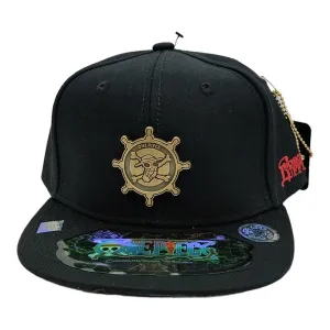 New Arrival Kndit Caps Gorra Negra Placa Bronce Dibujo Logo One Piece