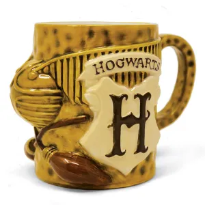 New Arrival Pyramid Internacional Taza 3D Amarilla Quidditch Harry Potter