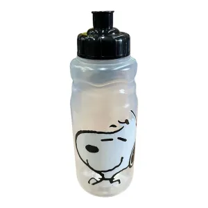 New Arrival Siglo 21 Botella Transparente Blanco Tapón Negro Snoopy Peanuts