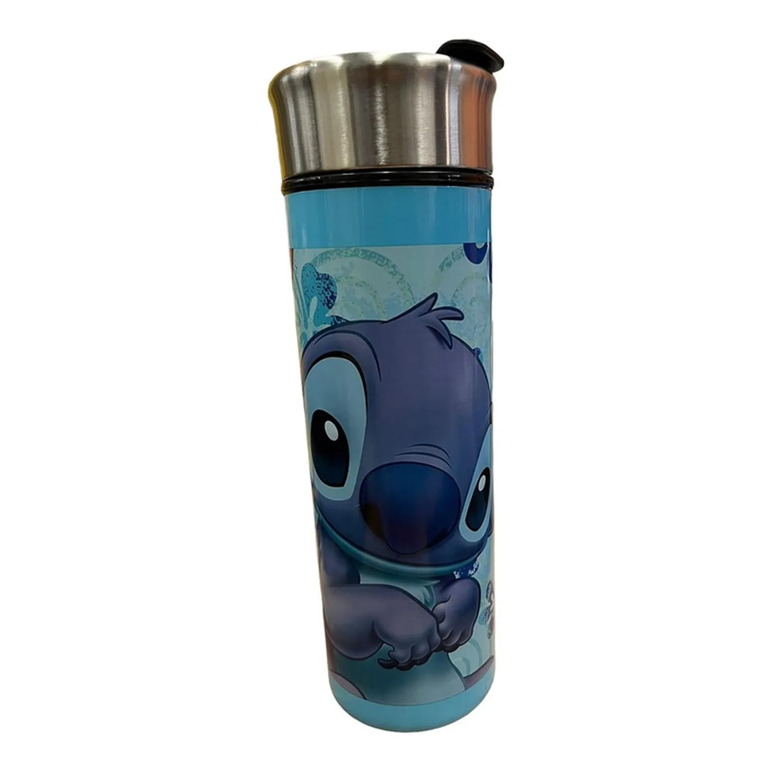 New Arrival Siglo 21 Termo Azul Claro Tapa Plateada Stitch Lilo & Stitch