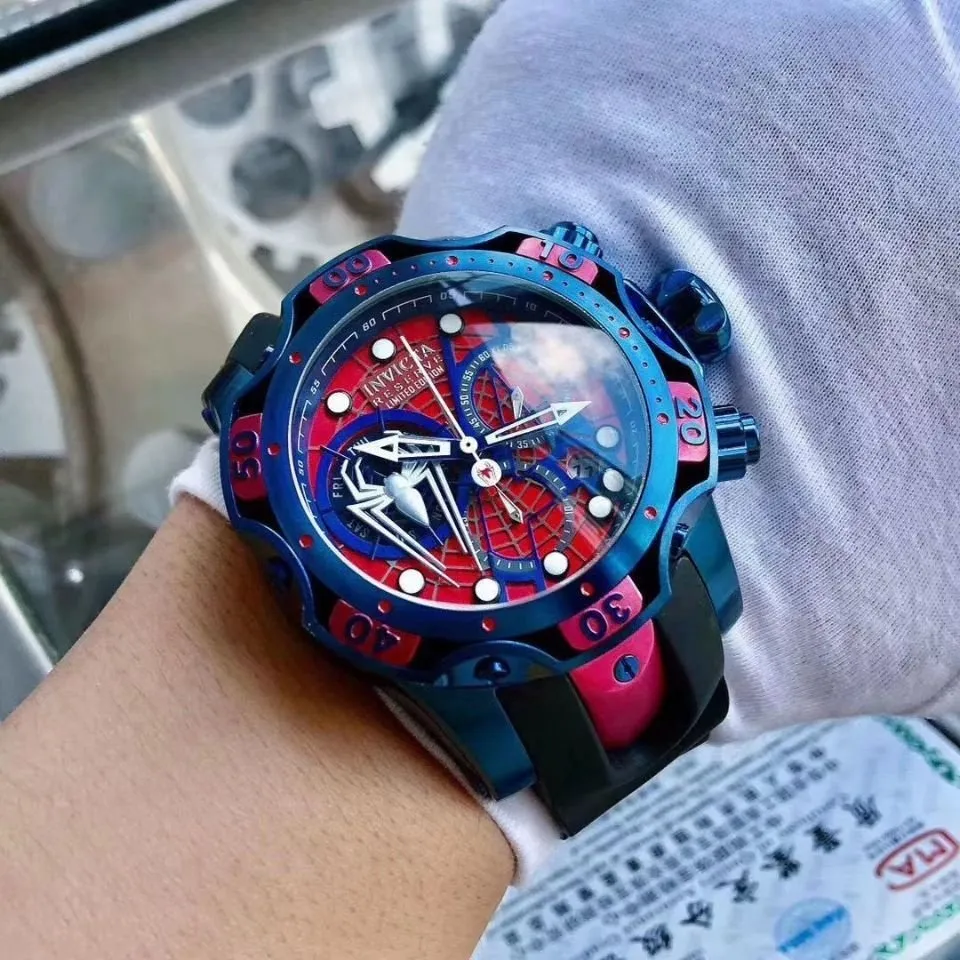 Relógio Invicta Spider Man Venom Pulseira Silicone