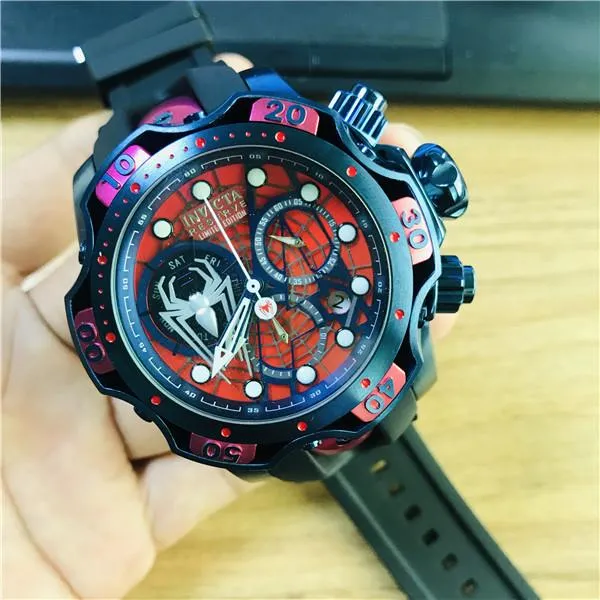 Relógio Invicta Spider Man Venom Pulseira Silicone