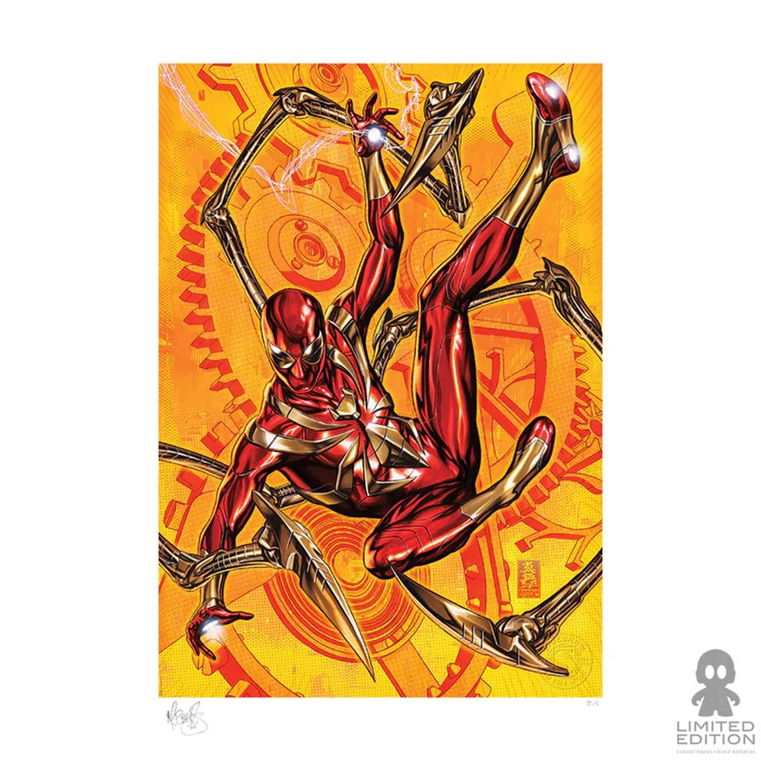 Sideshow Art Print Iron Spider Mark Brooks