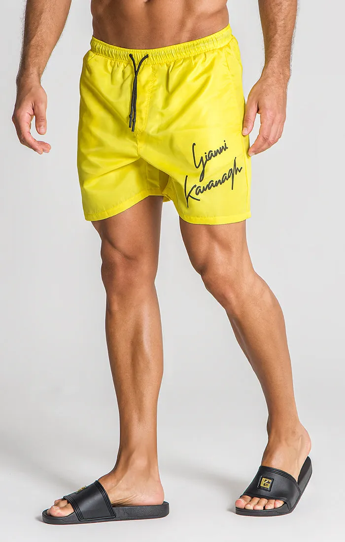 Yellow Signature Swimshorts